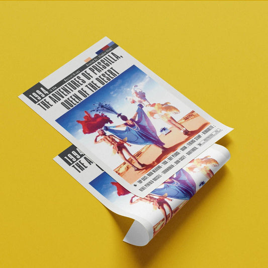 Priscilla Queen of the Desert 1994 film poster — Hugo Weaving Guy Pearce Terence Stamp drag queens Australia bus wall art print UK - 98types