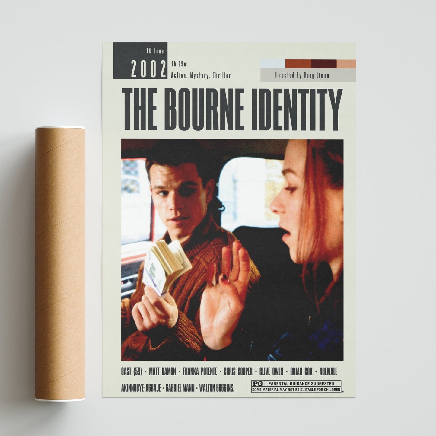The Bourne Identity Poster | Doug Liman Movies - 98typesModern Minimal Movies