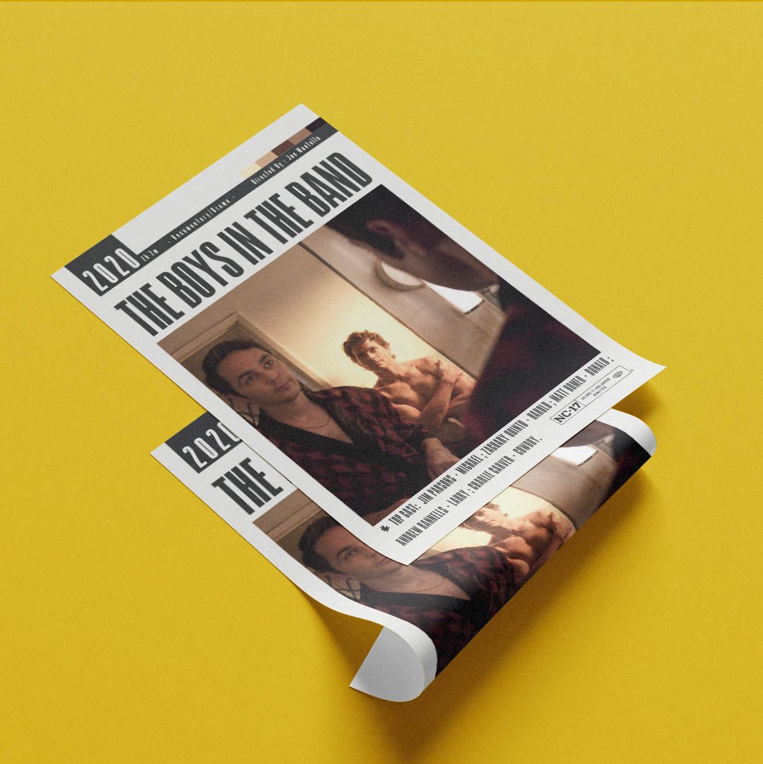 The Boys in the Band (2020) LGBTQ+ Film Poster poster by 98 Types – view 10