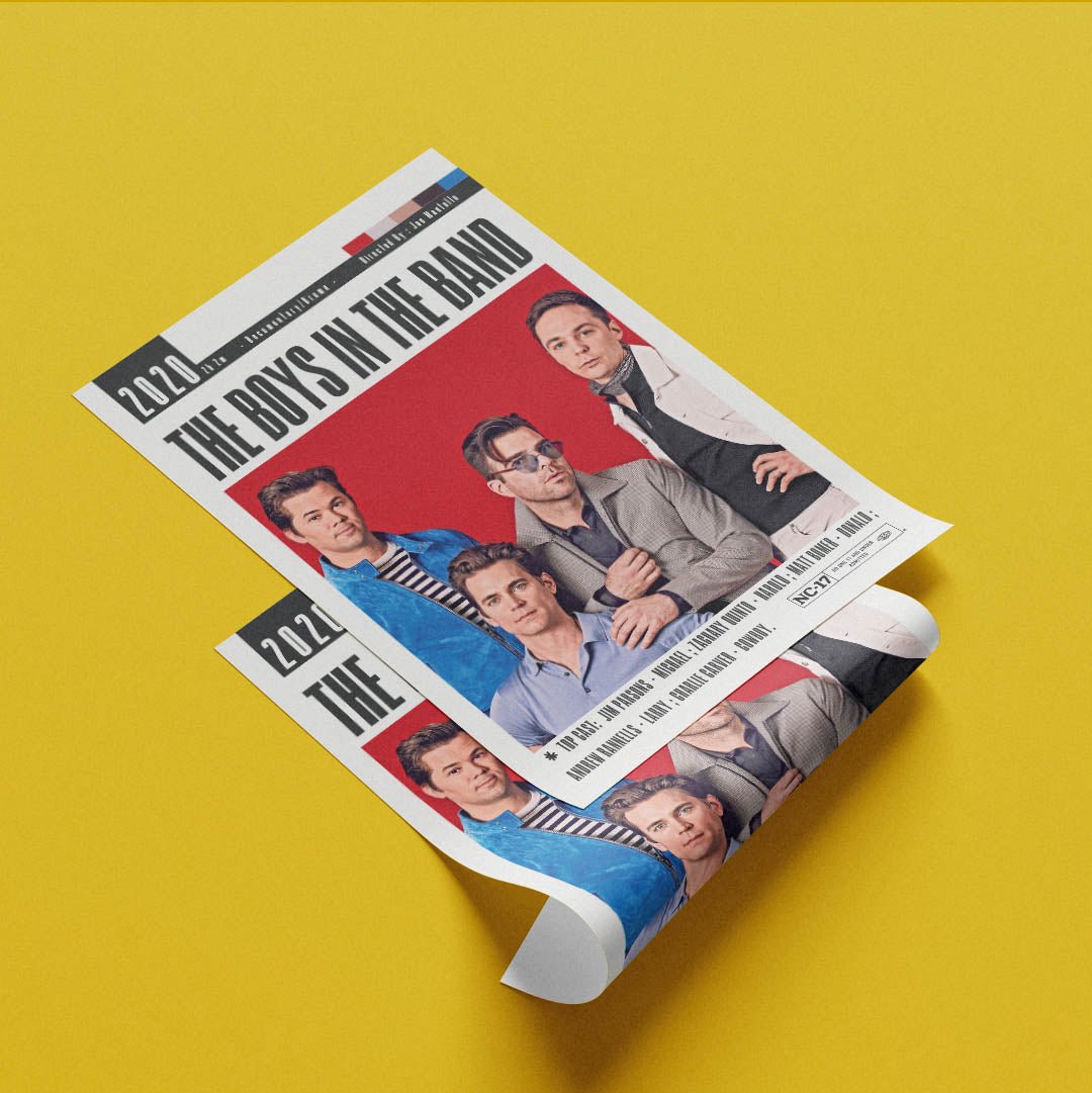 The Boys in the Band (2020) LGBTQ+ Film Poster poster by 98 Types – view 6