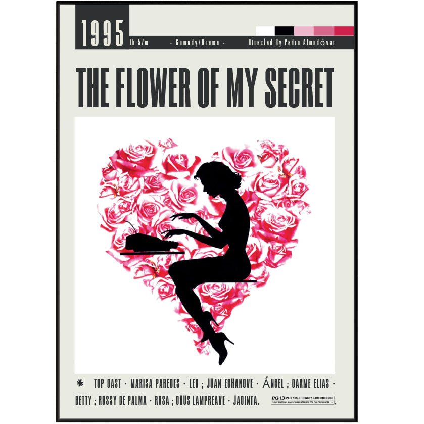 The Flower of My Secret (1995) Movie Poster - 98typesModern Minimal Movies