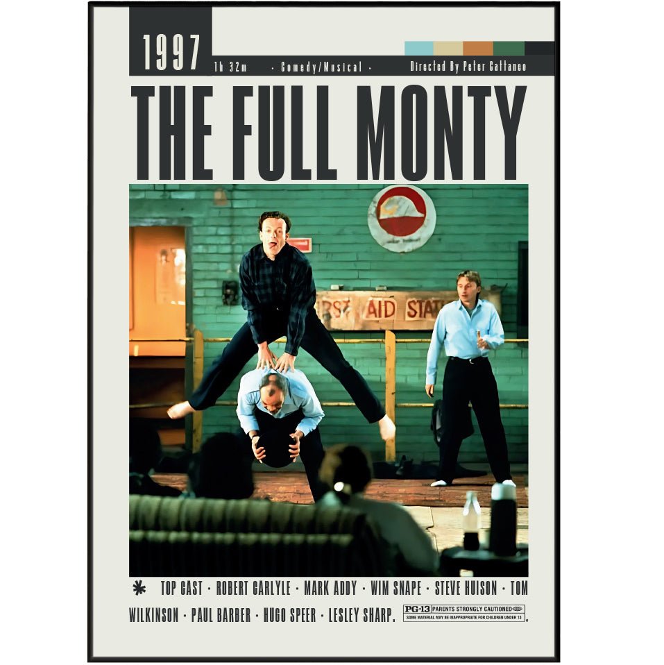 THE FULL MONTY Movie Poster Custom Movie Posters By 98Types 98 The full monty movie poster custom movie posters by 98types 98