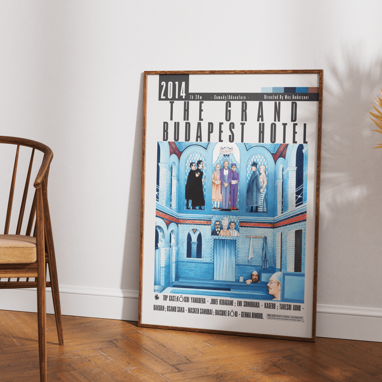 The Grand Budapest Hotel Film Poster - 98typesModern Minimal Movies