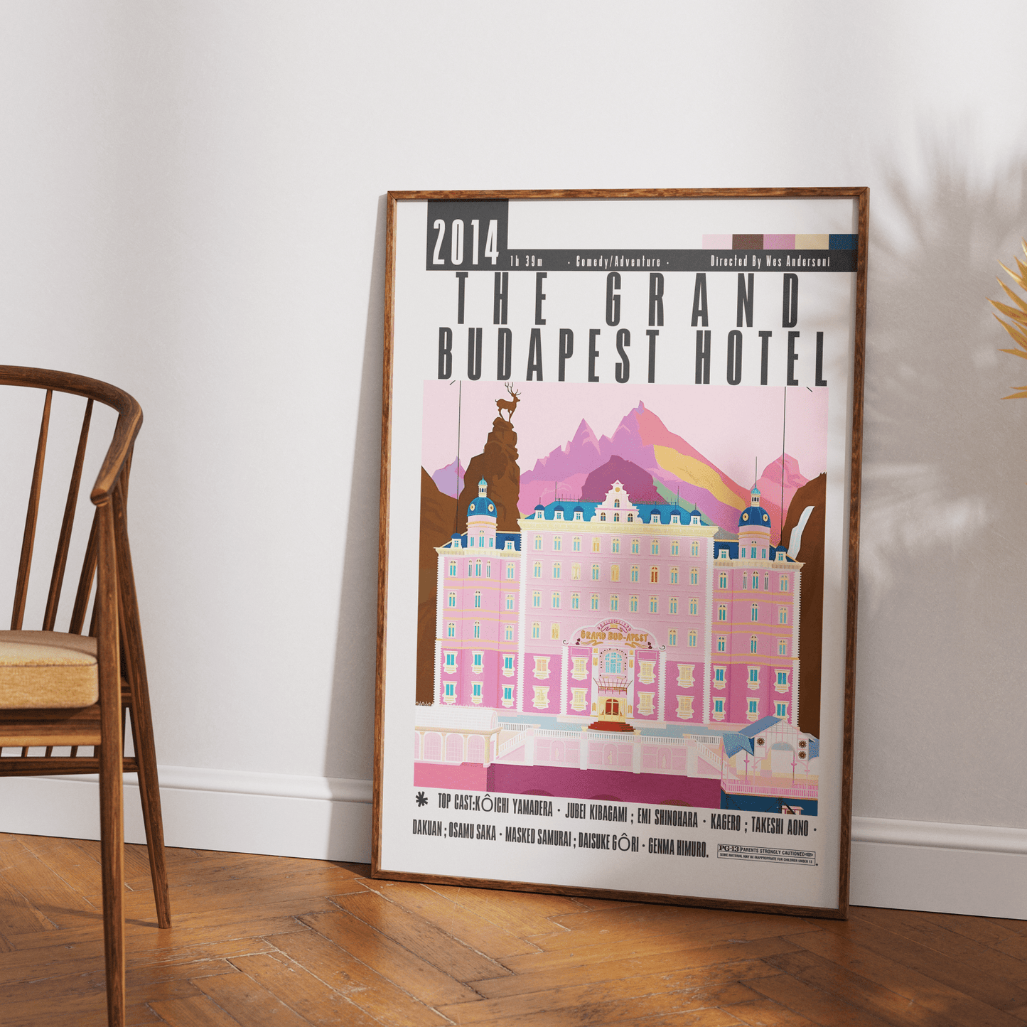 The Grand Budapest Hotel Film Posters - 98typesModern Minimal Movies