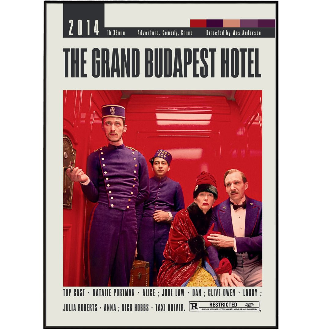 The Grand Budapest Hotel Posters | Wes Anderson Movies - 98types