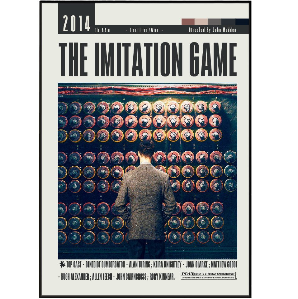 The Imitation Game 2014 minimalist movie poster print – 98types