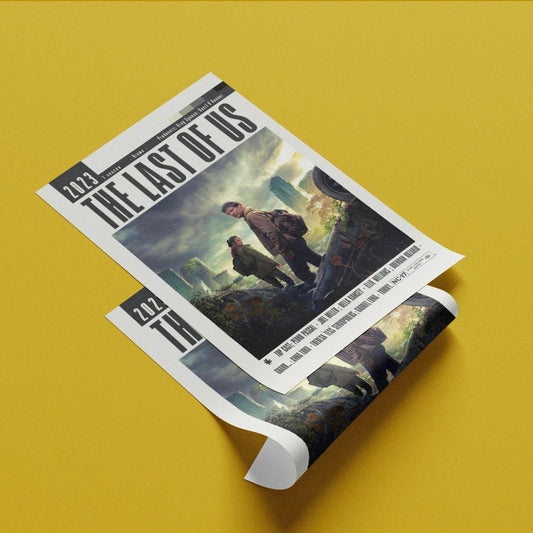 The Last of Us HBO TV show poster — Joel and Ellie post-apocalyptic wall art print UK