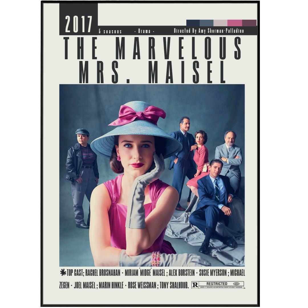 The Marvelous Mrs Maisel Amazon Prime TV show poster β 1950s stand-up comedy wall art print UK
- 98types