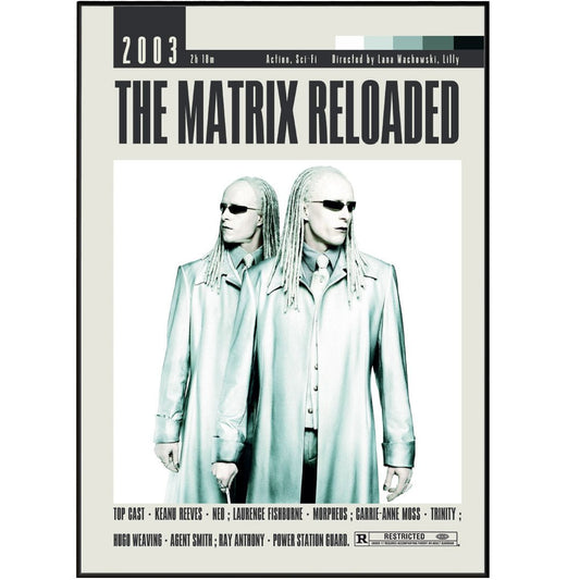 The Matrix Reloaded Poster | Lana Wachowski & Lilly Wachowski Movies - 98types