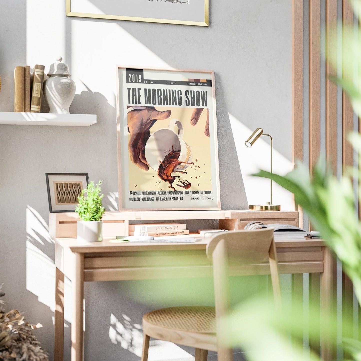 The Morning Show Apple TV Plus TV show poster — Jennifer Aniston Reese Witherspoon wall art print UK - 98types