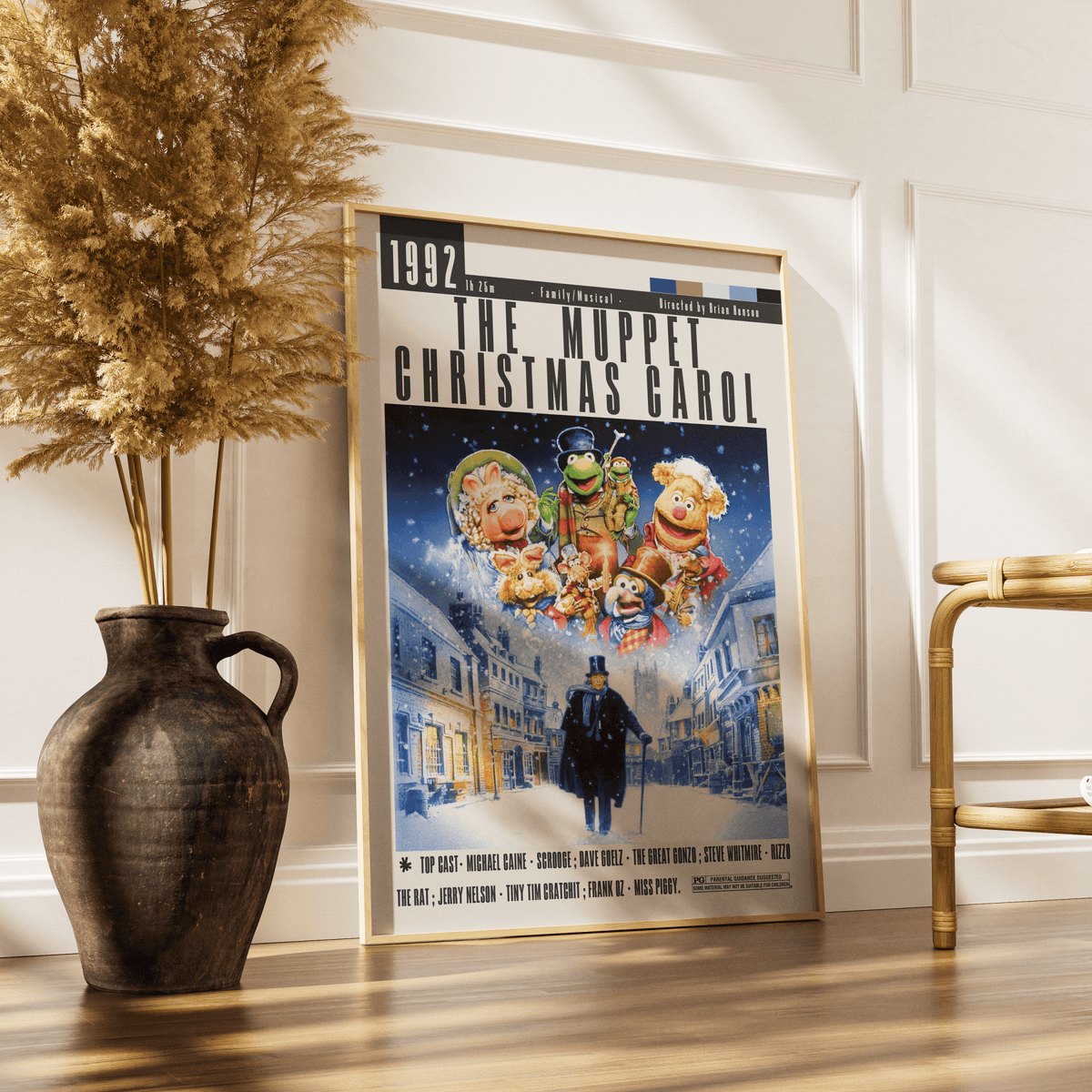 The Muppet Christmas Carol (1992) Poster - 98typesModern Minimal Movies