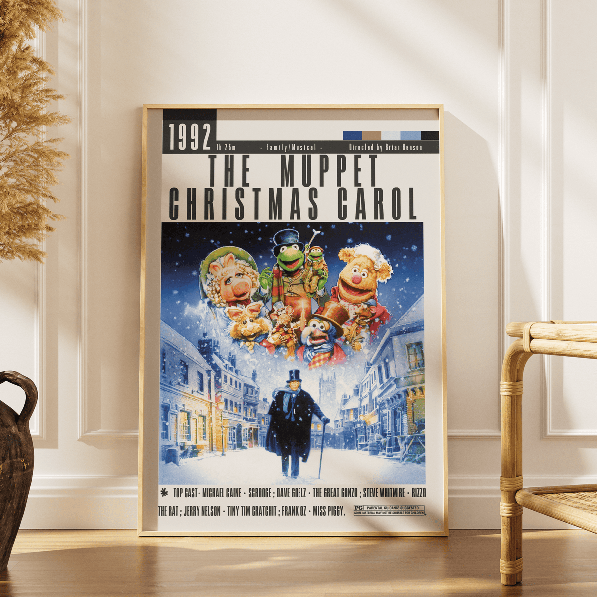 The Muppet Christmas Carol (1992) Poster - 98typesModern Minimal Movies
