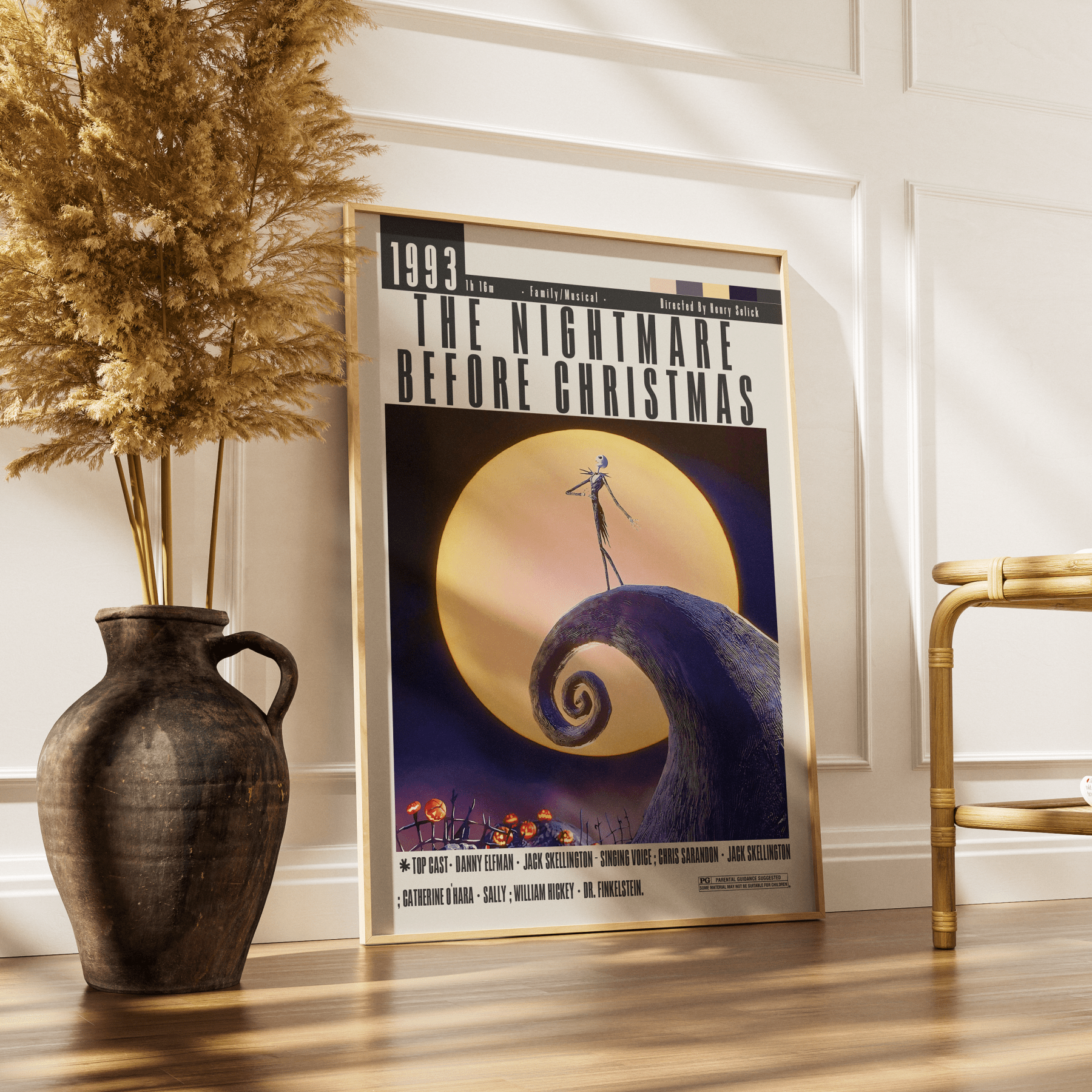 The Nightmare Before Christmas (1993) Poster - 98typesModern Minimal Movies