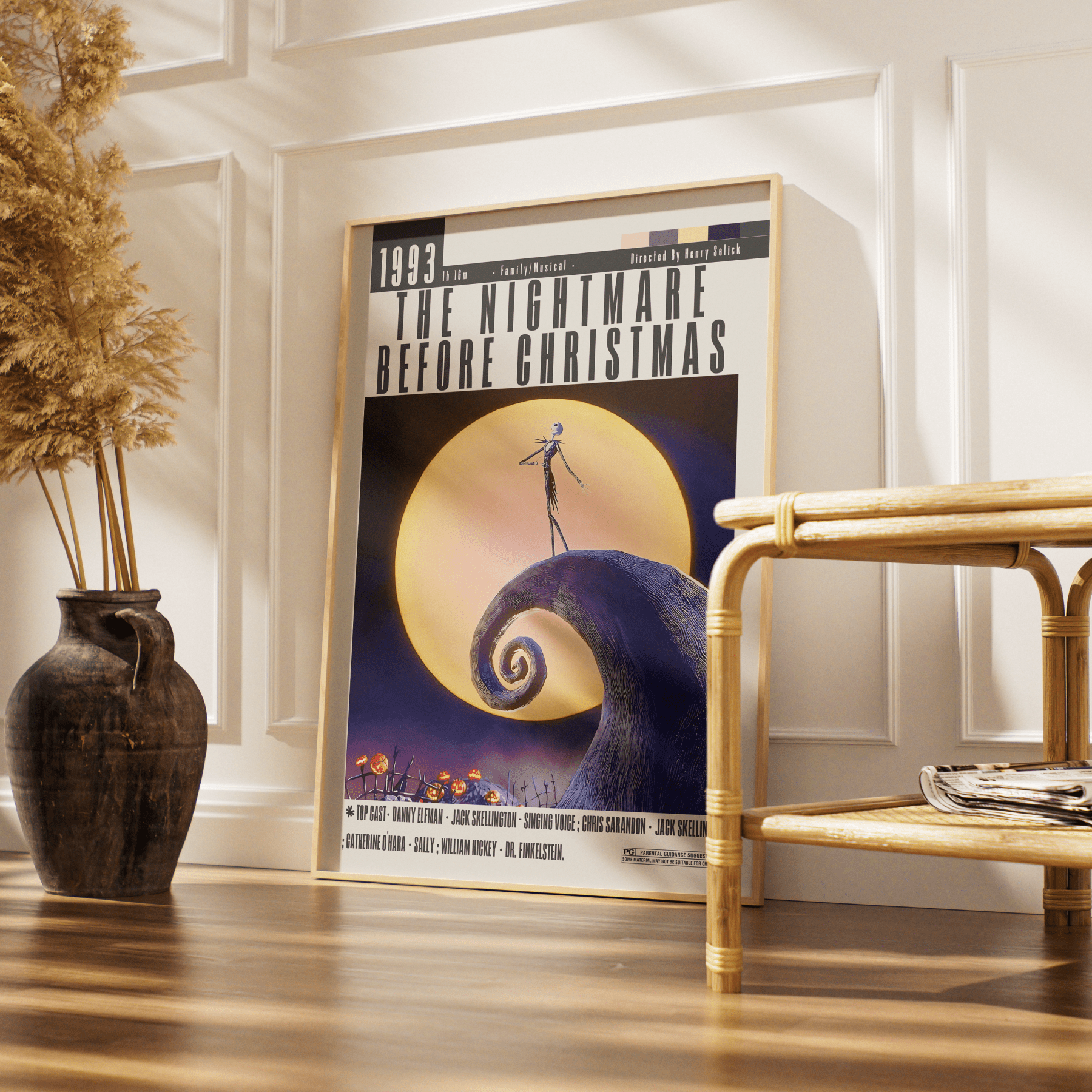 The Nightmare Before Christmas (1993) Poster - 98typesModern Minimal Movies