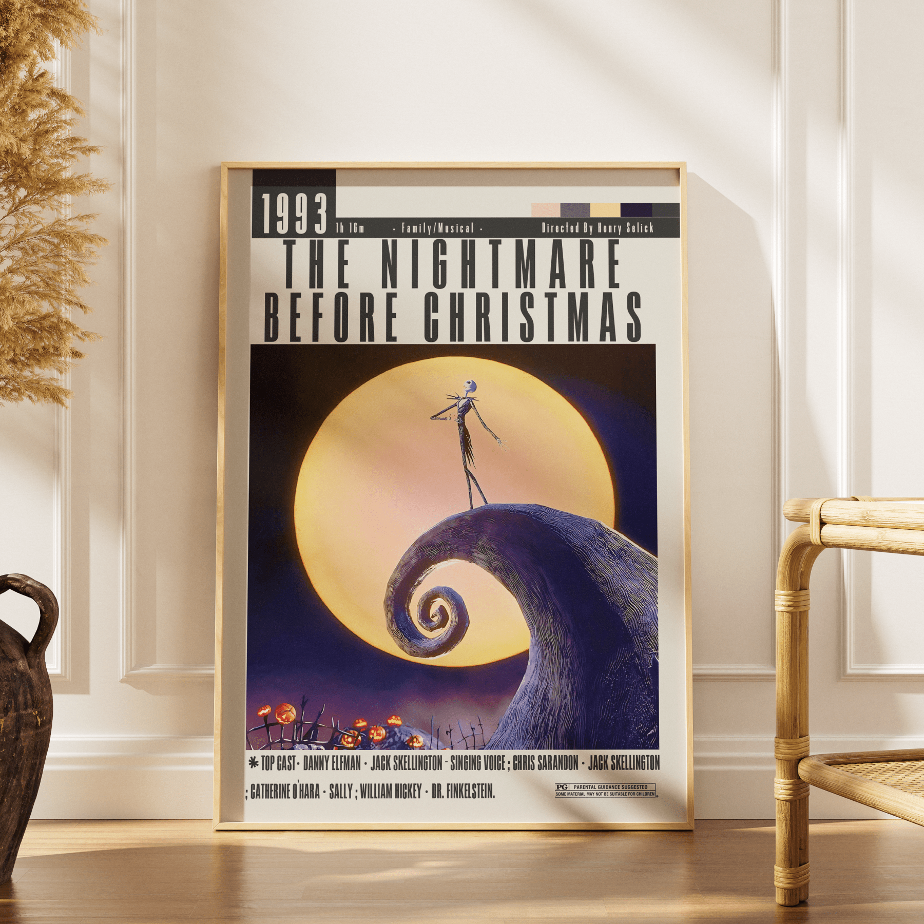 The Nightmare Before Christmas (1993) Poster - 98typesModern Minimal Movies
