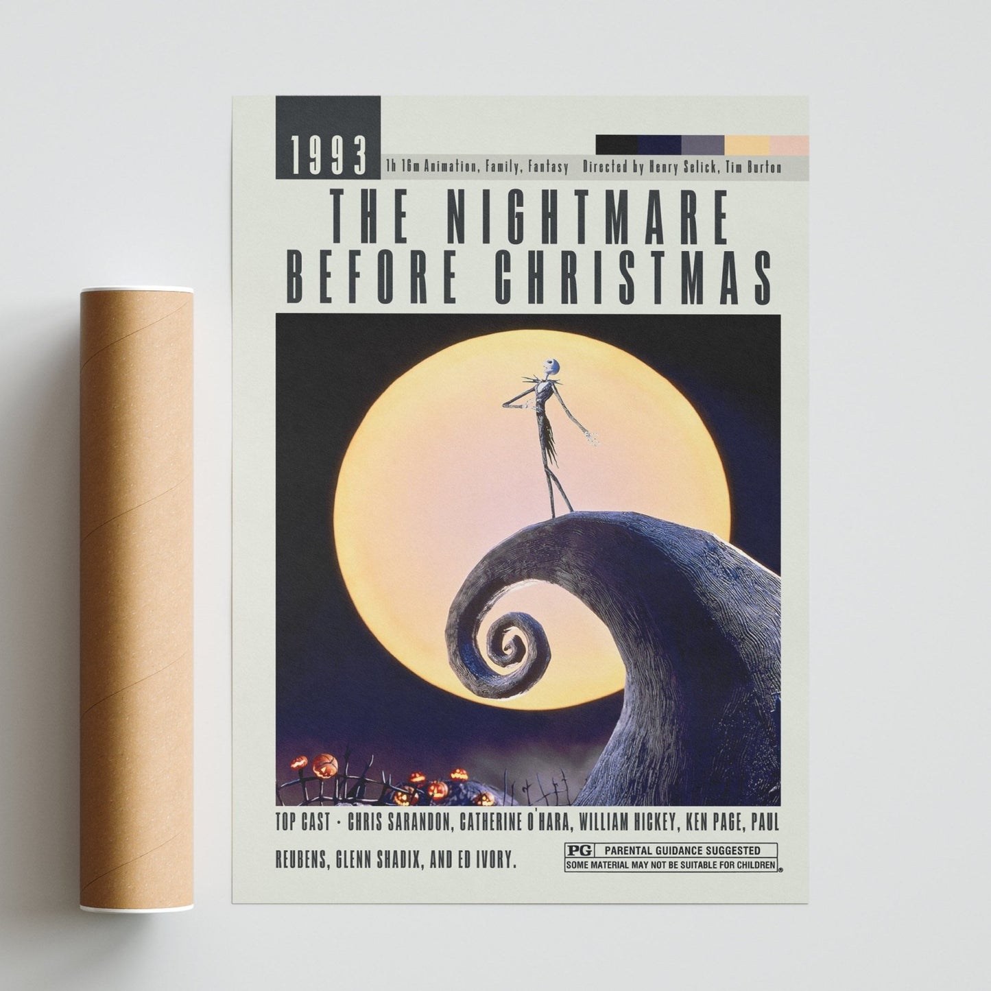 The Nightmare Before Christmas Posters | Tim Burton Movies - 98typesModern Minimal Movies