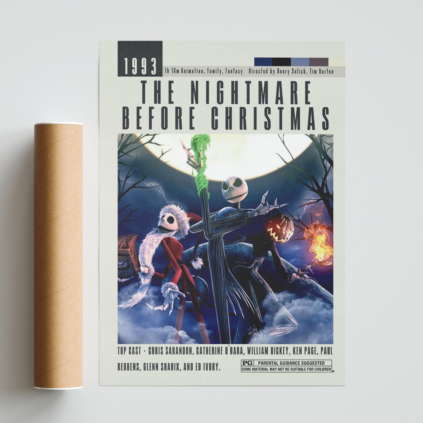 The Nightmare Before Christmas Posters | Tim Burton Movies - 98typesModern Minimal Movies