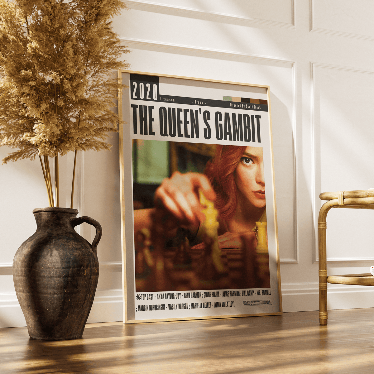 The Queen’s Gambit (2020) Poster - 98typesModern Minimal Movies