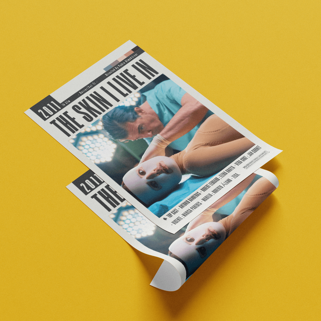 The Skin I Live In (2011) Movie Poster - 98typesModern Minimal Movies