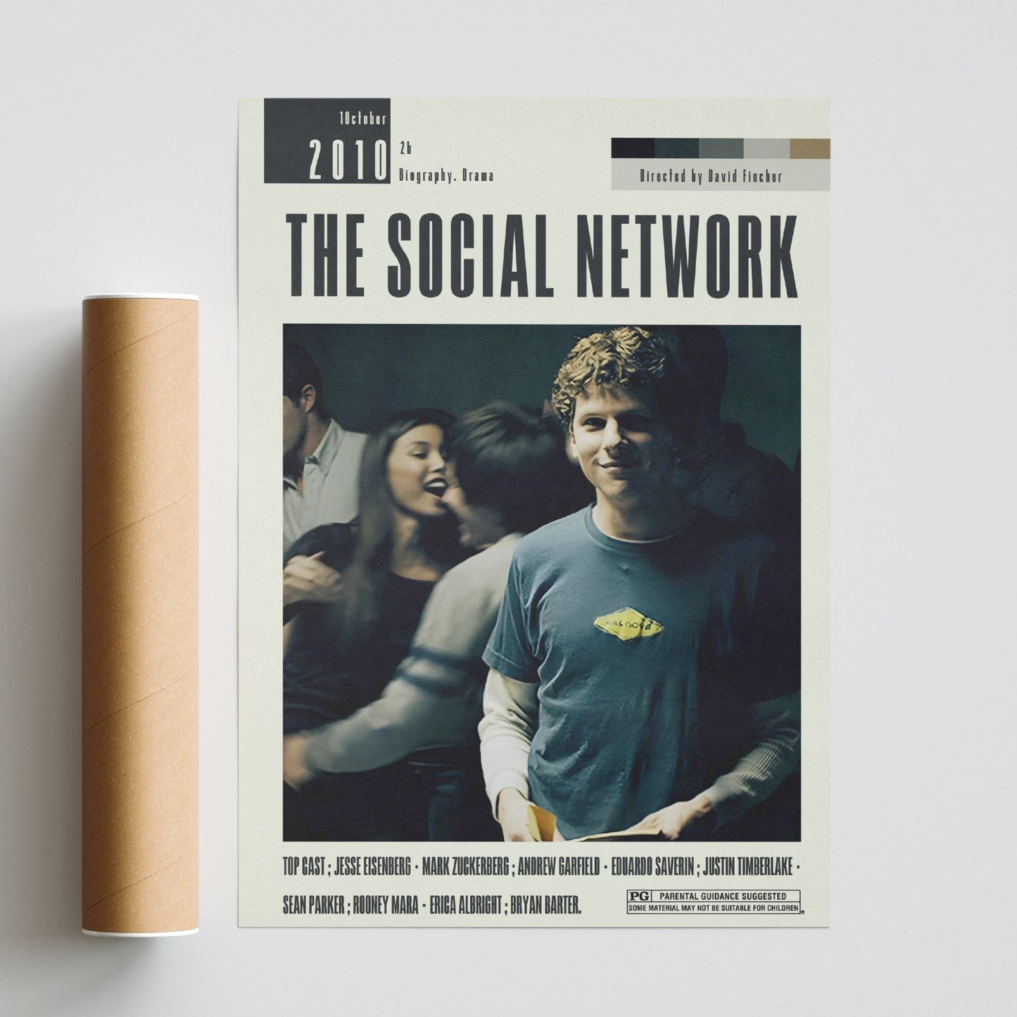The Social Network Poster | David Fincher Movies - 98types