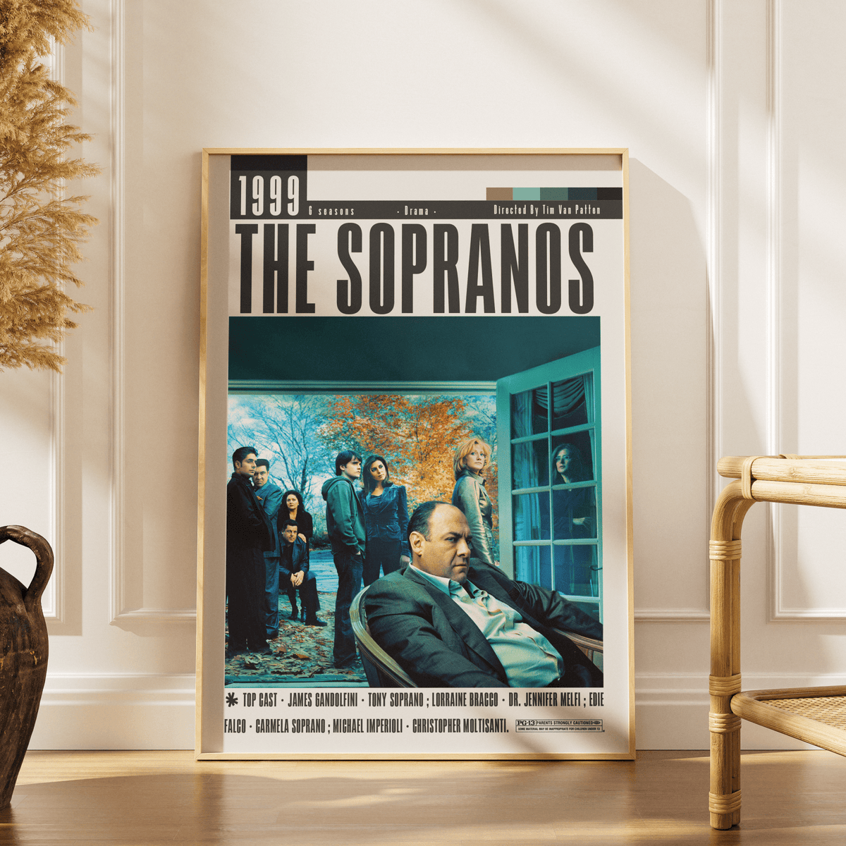 The Sopranos Poster | David Chase Tv Serie Movies - 98typesModern Minimal Movies