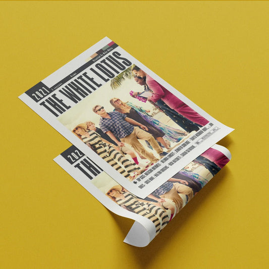 The White Lotus HBO TV show poster — luxury resort satire wall art print UK