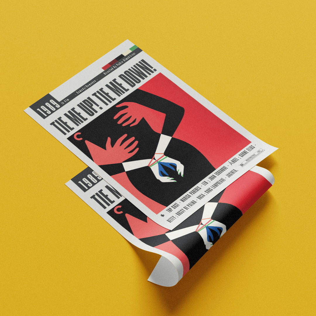 Tie Me Up! Tie Me Down! (1990) Movie Posters - 98typesModern Minimal Movies