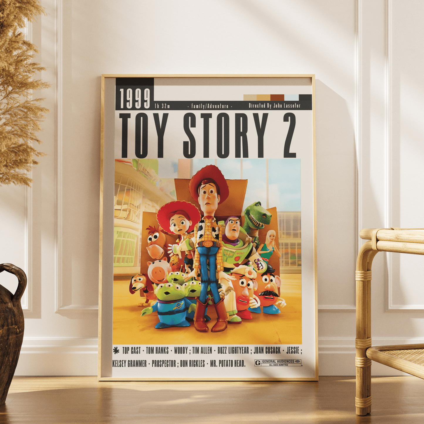Toy Story 2 (1999) Movie Poster - 98typesModern Minimal Movies