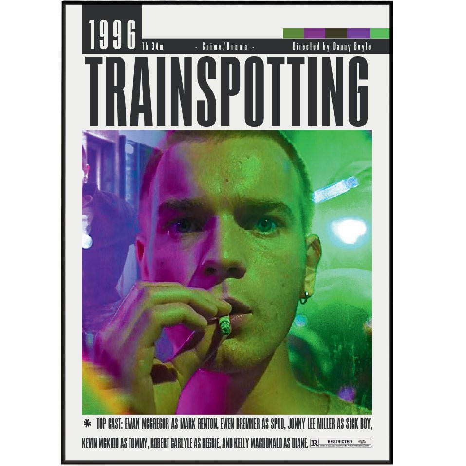 Trainspotting Movie Poster - 98typesModern Minimal Movies