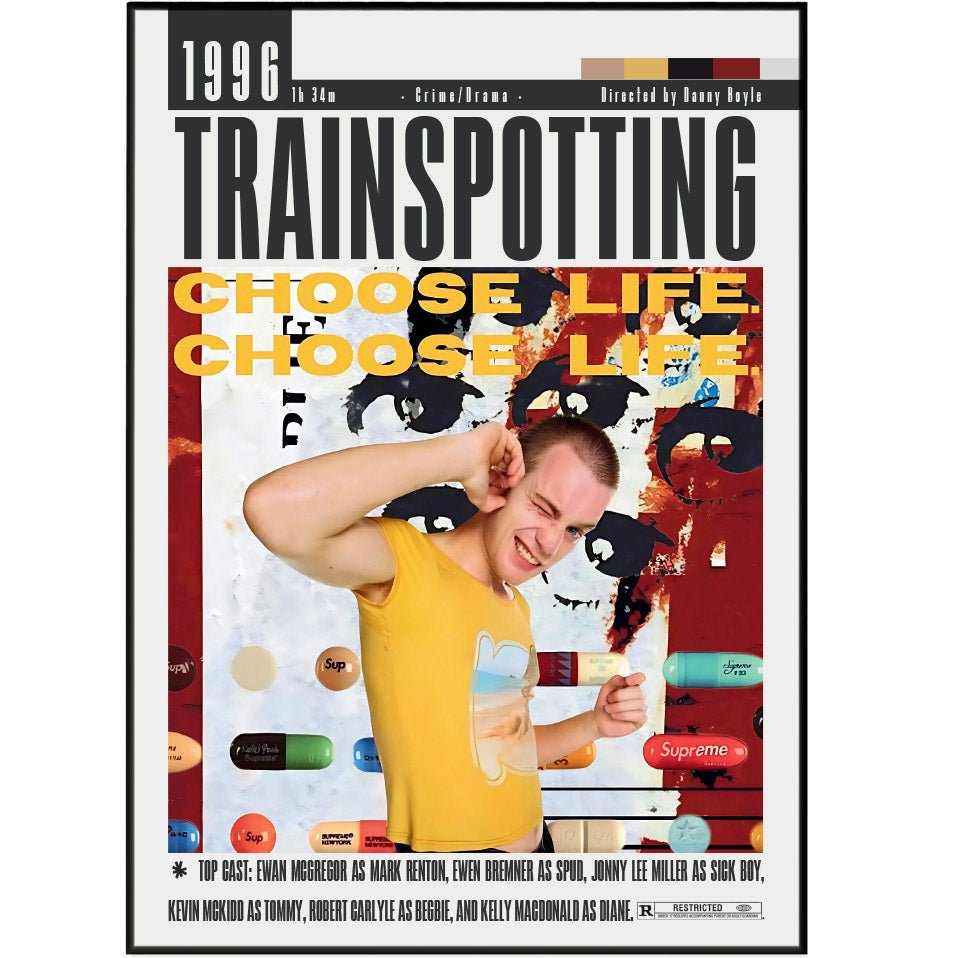 Trainspotting Movies Poster - 98typesModern Minimal Movies
