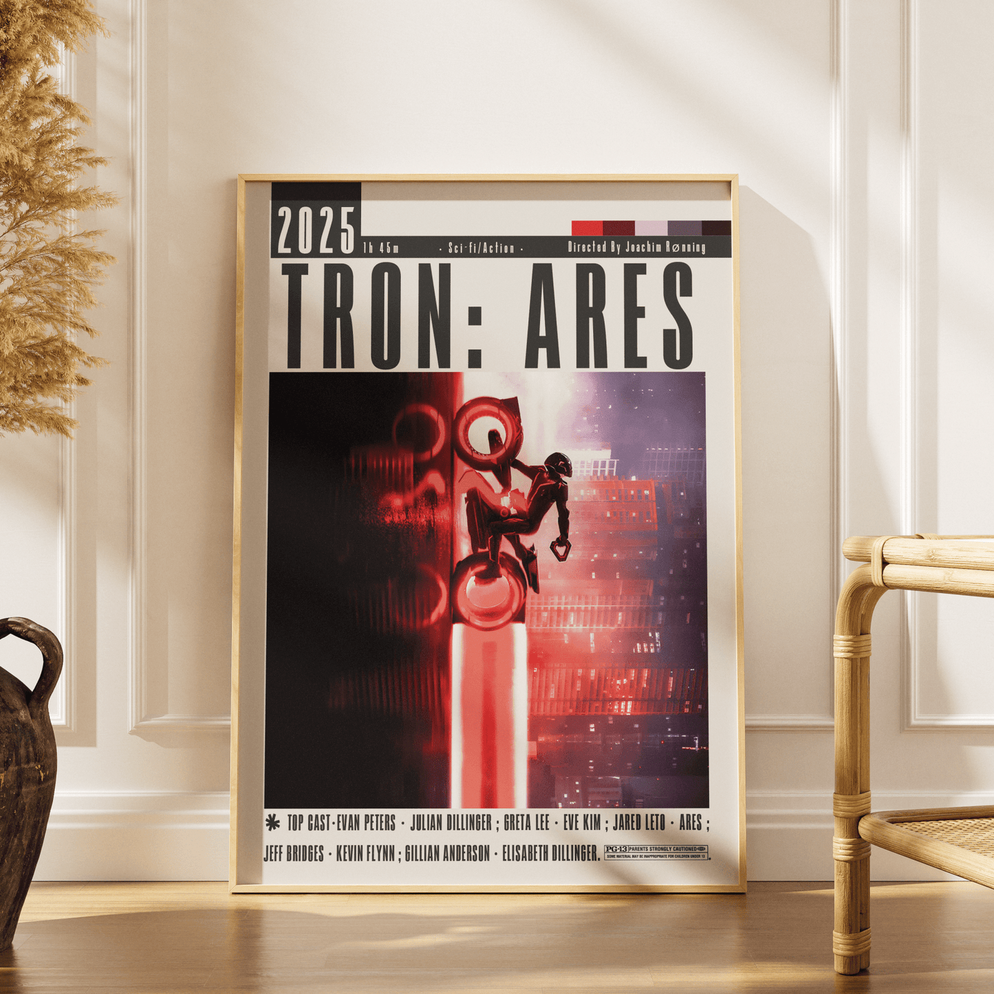 Tron: Ares (2025) Film Poster - 98typesModern Minimal Movies