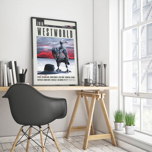 Westworld HBO TV series poster — Dolores robot consciousness wall art print UK