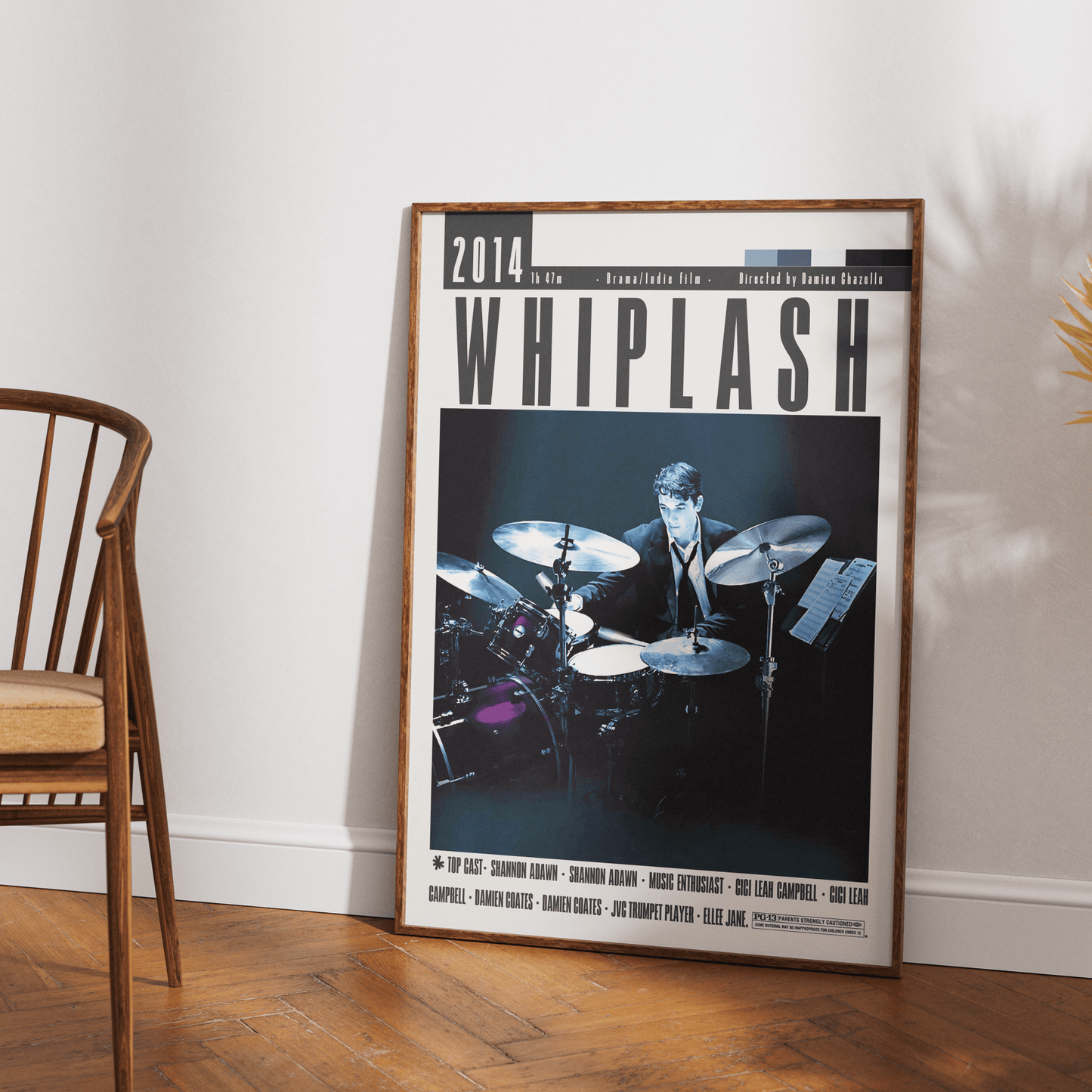 Whiplash Poster | Damien Chazelle Movies - 98typesModern Minimal Movies