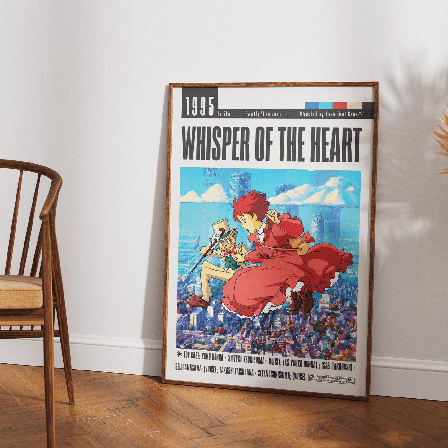 Whisper of the heart Film Poster - 98typesModern Minimal Movies