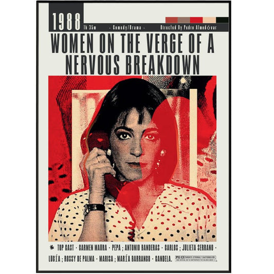 Women on the Verge of a Nervous Breakdown (1988) Movie Posters - 98types