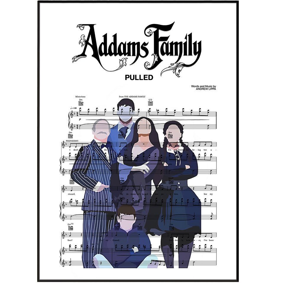 Addams Family - Pulled Poster - 98typesMusic