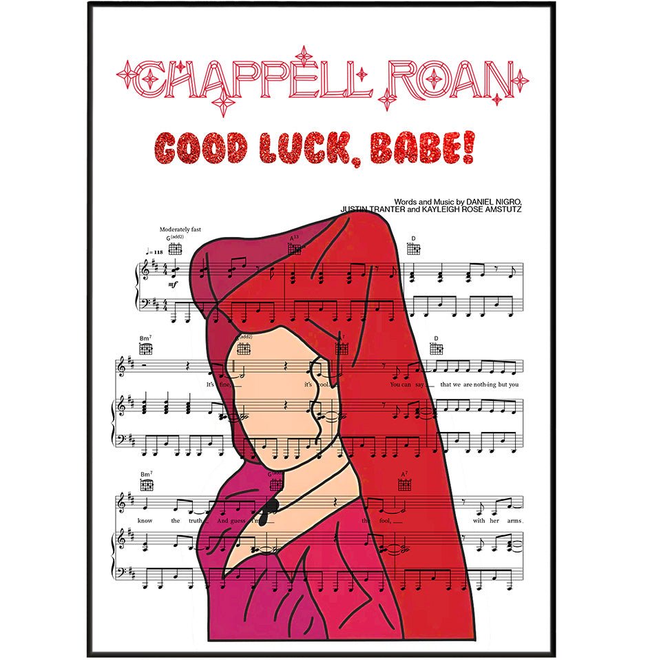 Chappell Roan - Good Luck, Babe! Poster - 98typesMusic