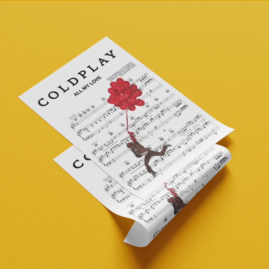 Coldplay - All my love Poster - 98typesMusic