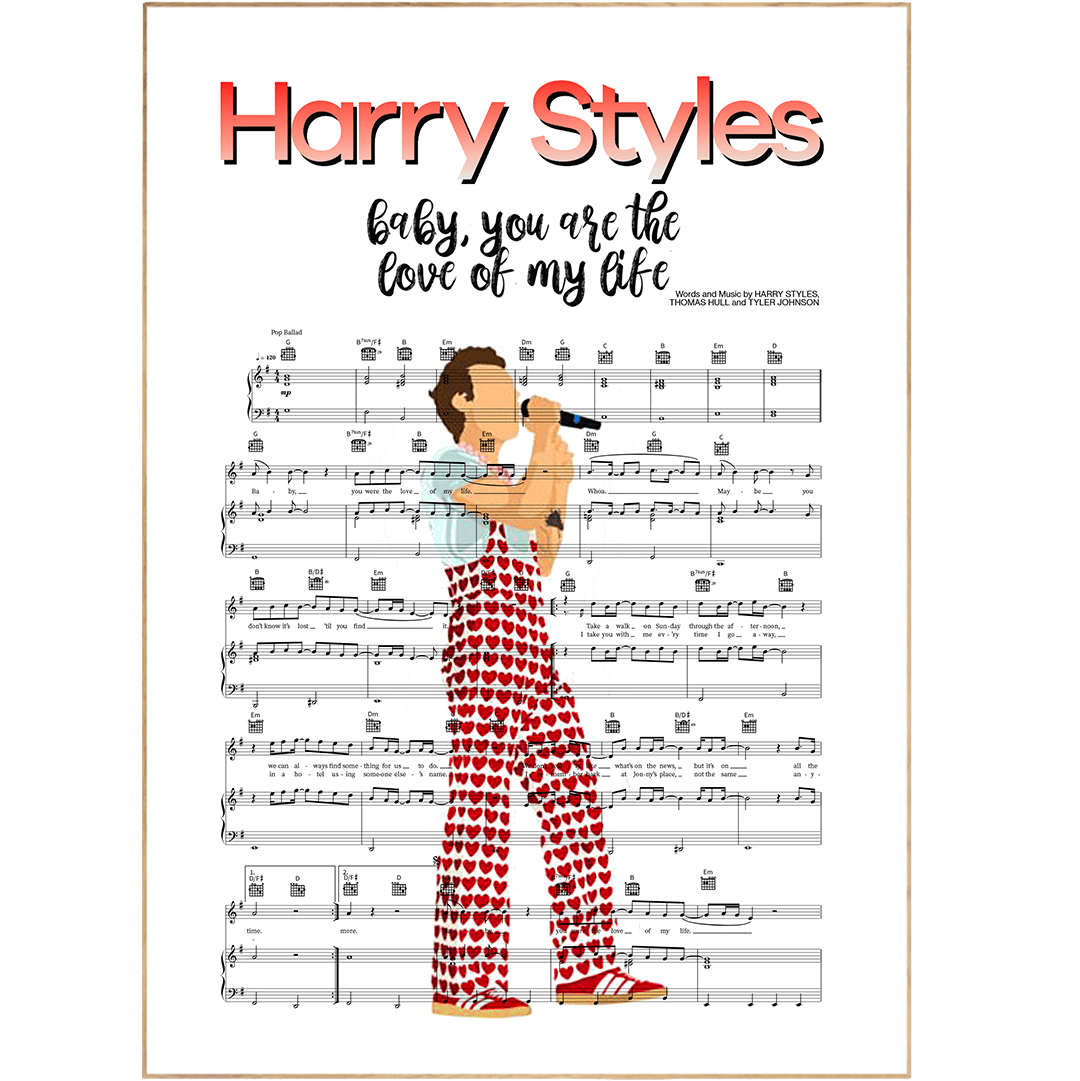 Harry Styles - LOVE OF MY LIFE Poster - 98typesMusic