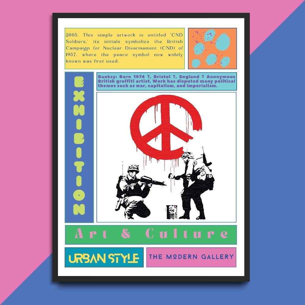CND Soldiers Street Art Poster - 98types