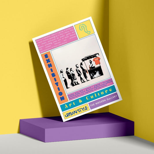 Destroy Capitalism street art poster — anti-capitalist political urban graffiti wall art print UK