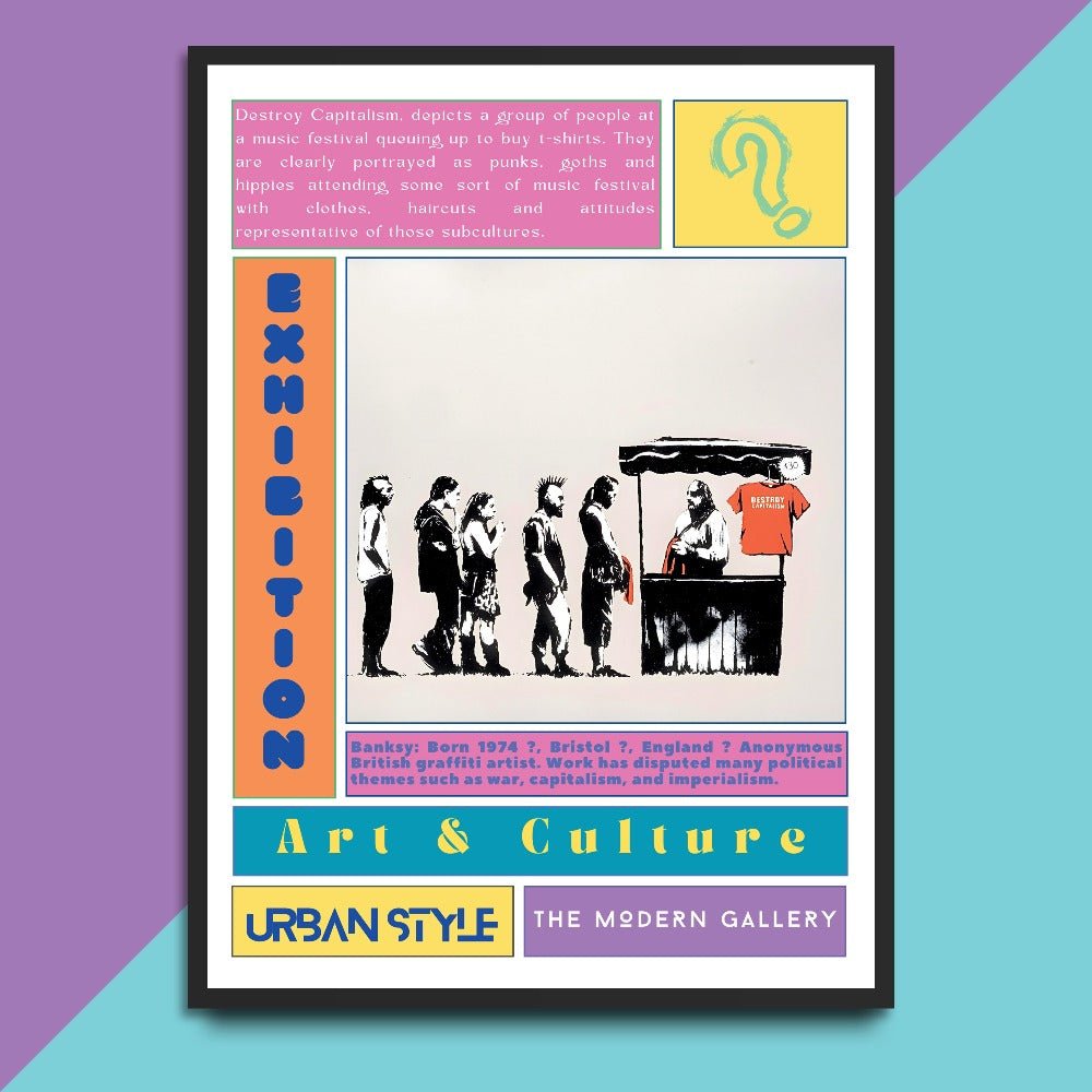 Destroy Capitalism Street Art Poster - 98types