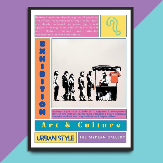 Destroy Capitalism Street Art Poster - 98types