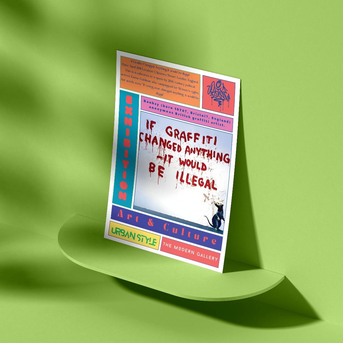 If Graffiti Changed Anything It Would Be Illegal Street Art Poster - 98types