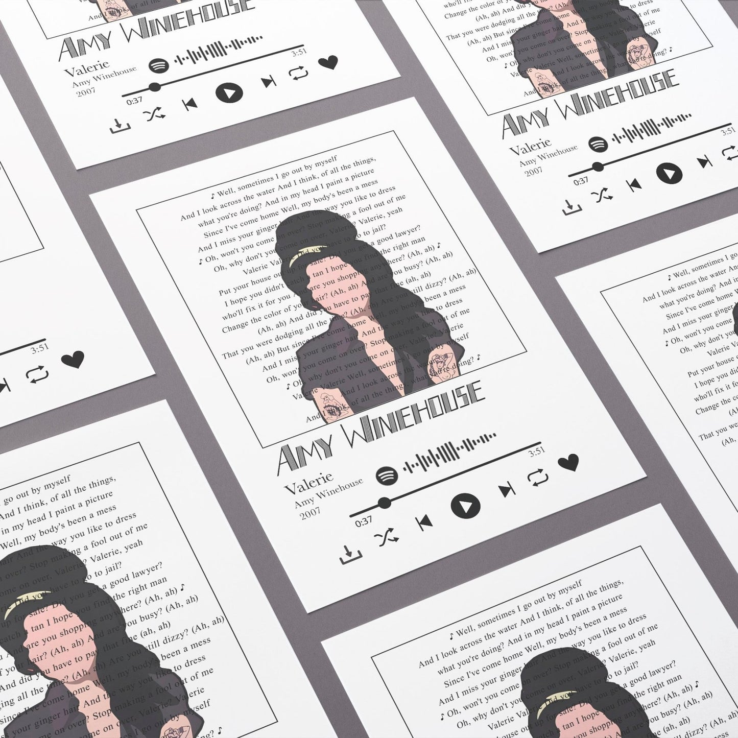Amy Winehouse - Valerie Prints - 98types