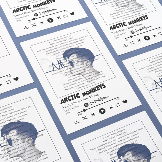 Arctic Monkeys - That’s Where You're Wrong Lyrics Prints - 98types