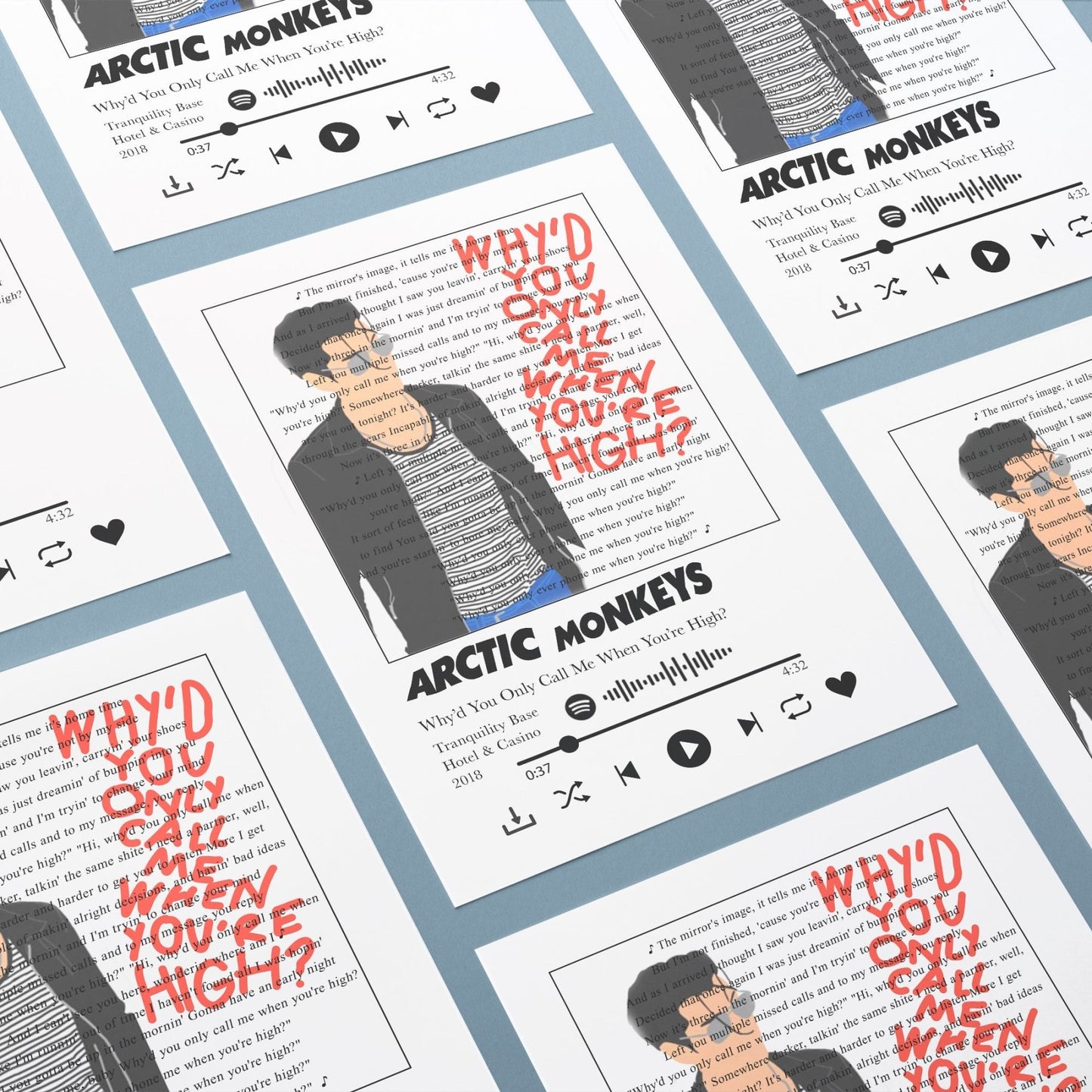 Arctic Monkeys - Why'd You Only Call Me When You're High Prints - 98types