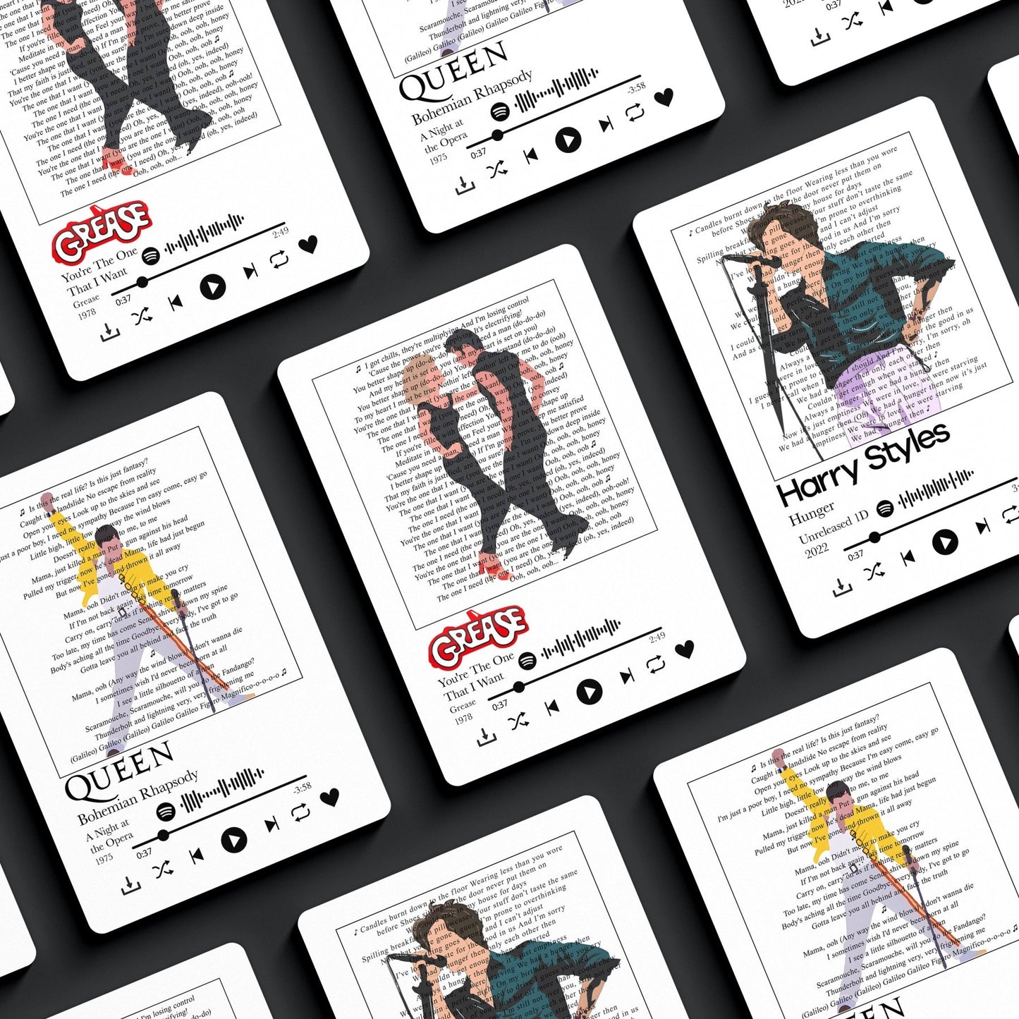 Hex Musical - In the Midle lyrics Prints - 98types