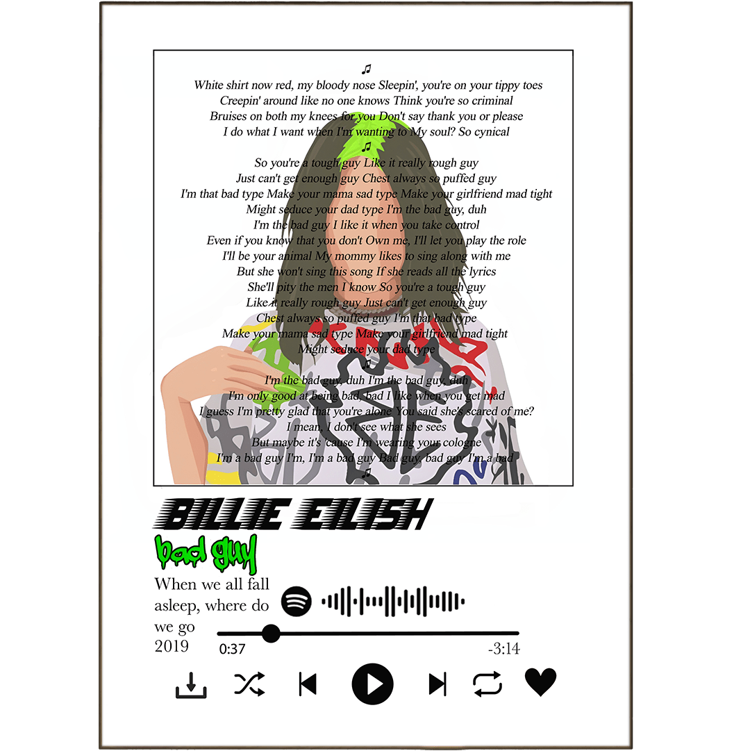 Billie Eilish - Bad Guys Prints - 98types