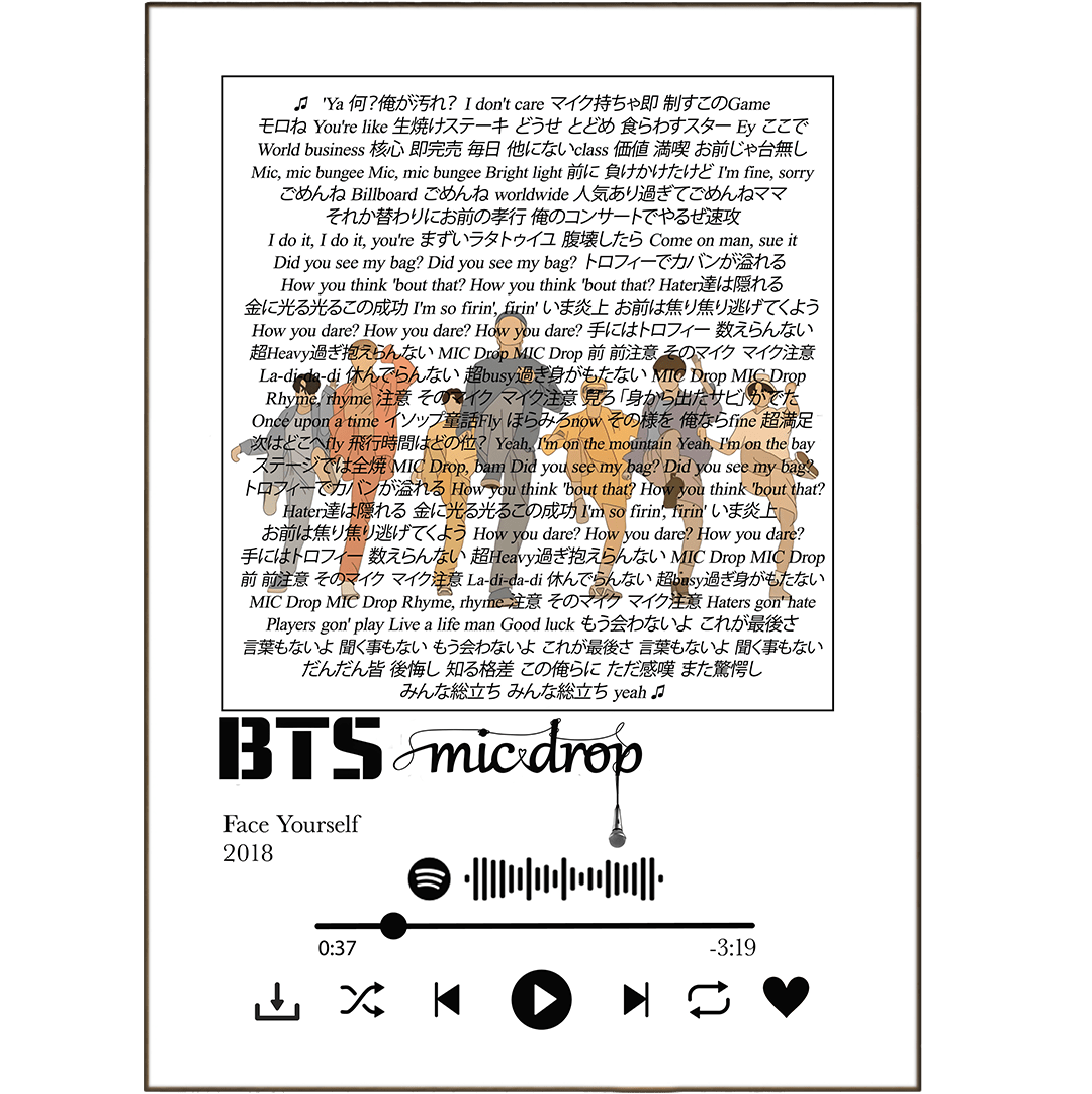 BTS - Mic Drop Prints - 98types